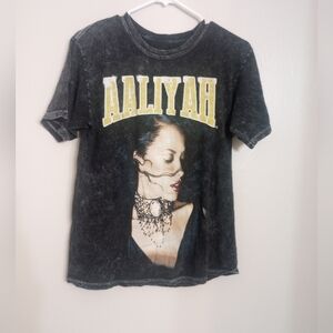 Aaliyah Stonewashed Style Women's Short Sleeve Tee
